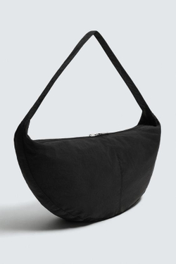 ZARA НЕЙЛОНОВАЯ СУМКА, ЧЕРНЫЙ