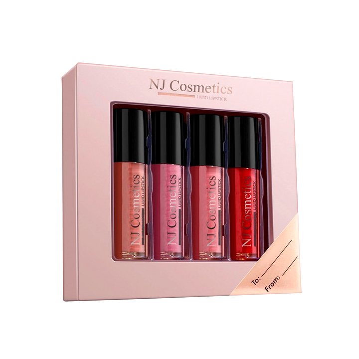 Набор блесков для губ NJ Cosmetics liquid lipgloss (тон 02)