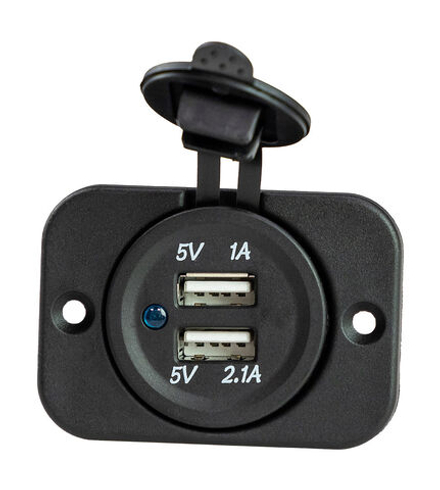 Разъем USB 5В 3.1А на панели