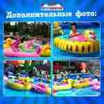 Электрическая бамперная лодка «Морской котик» голубой, на часовом механизме