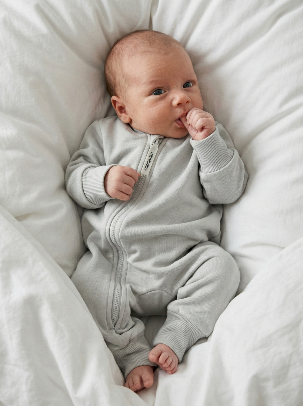 Комбинезон из футера без начеса, Серый