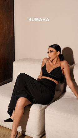 Юбка макси комбинированная атласом