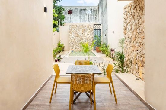 Стул Bit пластиковый желтый Nardi Италия