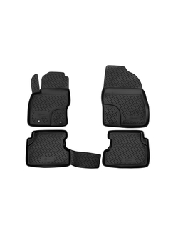 Коврики в салон для FORD Focus (II, IIr), 2004-2011, 4 шт. (Повышенная устойчивость, повышенная износостойкость) FORMAT.S000.5