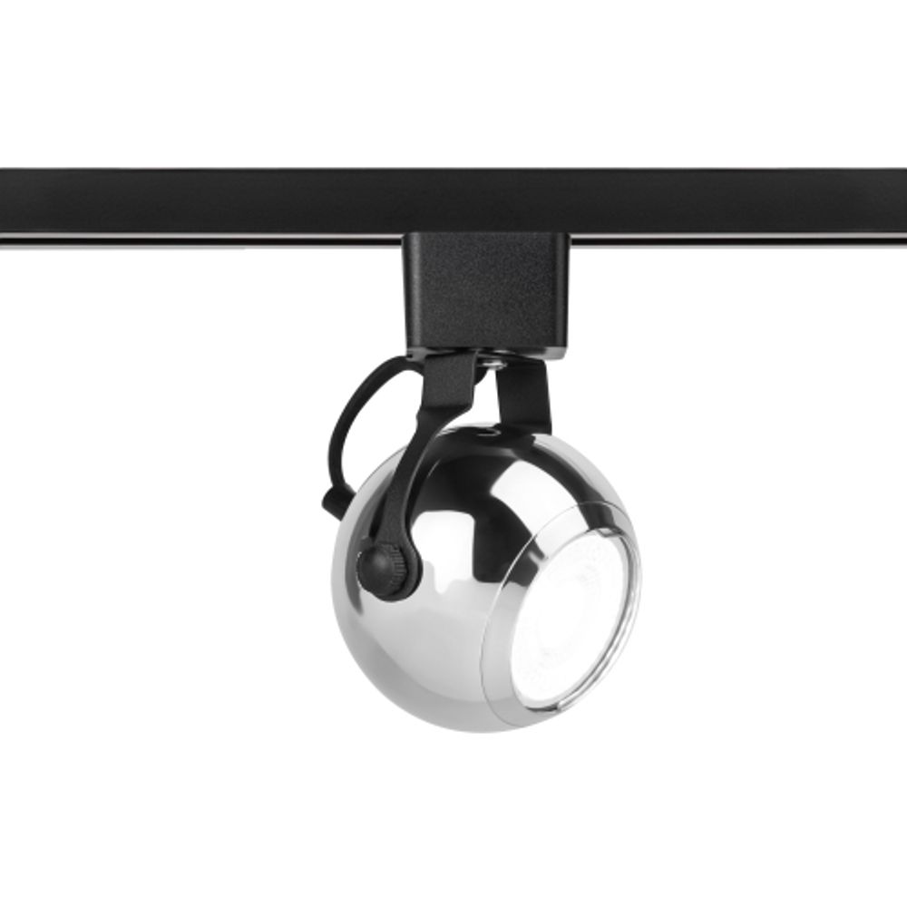 Трековый светильник однофазный ЭРА Round TR35-GU10 CH под лампу GU10 хром