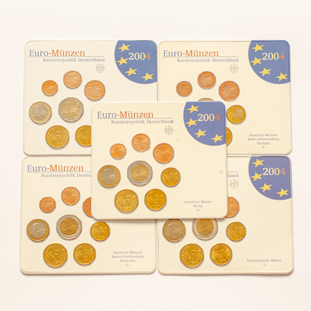 Germany 2004 Year Set (A, D, F, G, J)