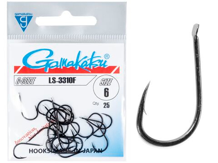 Крючки Gamakatsu LS-3310F HOOKS BLACK разм. 06 25шт.