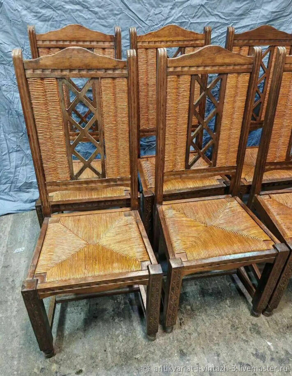 Комплект старинных стульев 6 шт