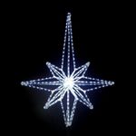 макушка-звезда на большую елку "Роза ветров" цвет: холодный белый