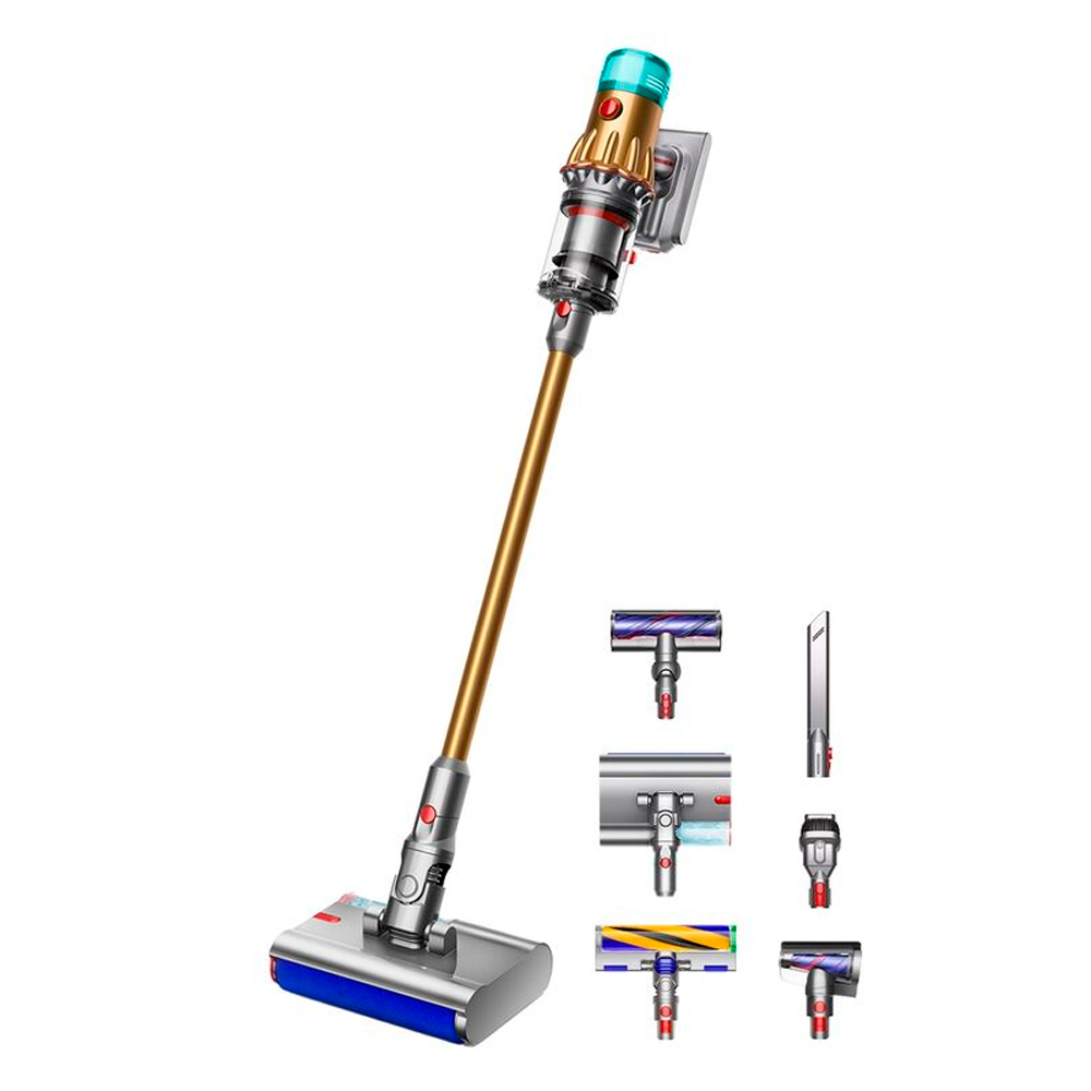 Беспроводной вертикальный пылесос Dyson V12S Detect Slim Submarine (SV46), Gold / Gold (Золотой / Золотой)