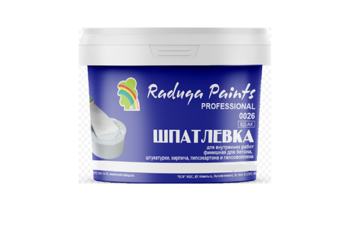 ШПАТЛЕВКА ДЛЯ ГИПСОКАРТОНА РАДУГА-0026 9КГ