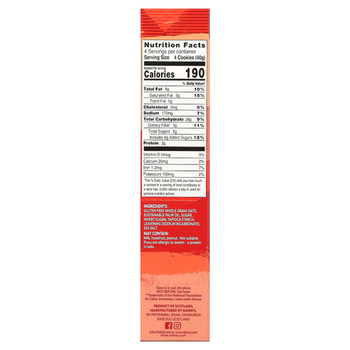 Nairn's, Oat Grahams, без глютена, оригинальный продукт, 160 г (5,64 унции)
