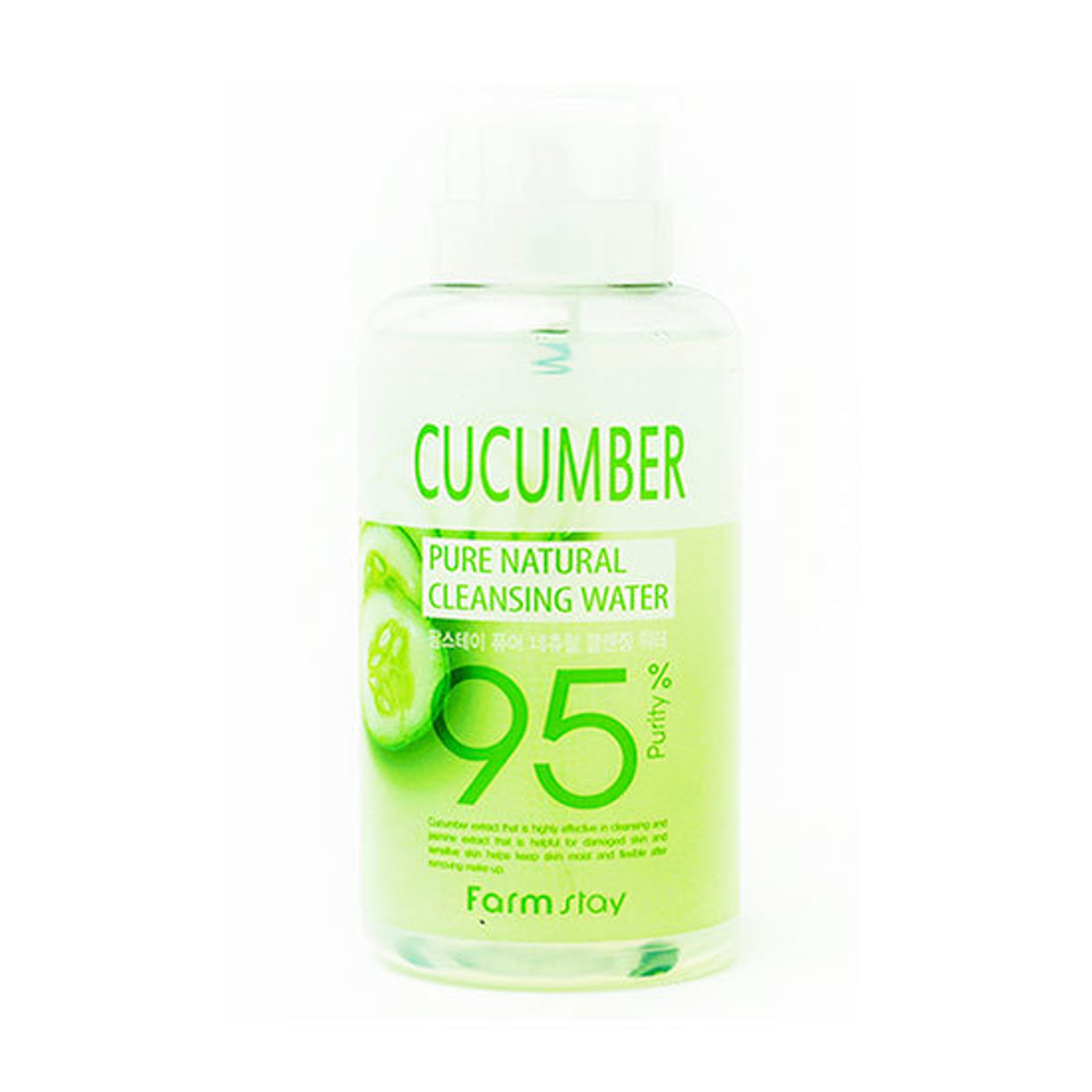 Вода очищающая с экстрактом огурца FarmStay Pure Cleansing Water Cucumber 500мл