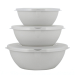 Набор мисок HELSINKI с крышками 3 шт (3л, 2л, 1л) пепельный жемчуг