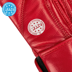 BGS-1213w Кикбоксерские перчатки Super Star WAKO Approved красные