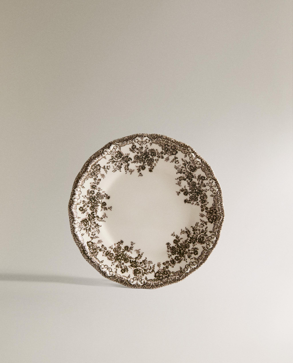 Zara Home тарелка пирожковая из фаянса, цвет синий, 16 см