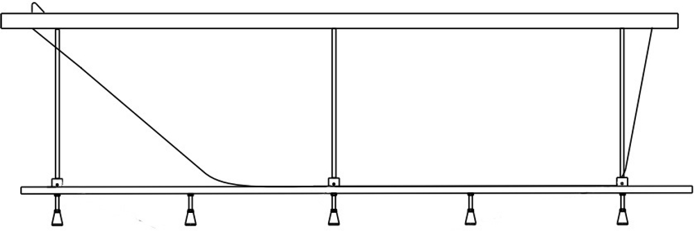 Каркас для ванны 1Marka Taormina 180*90 из каталога Каркасы для ванны