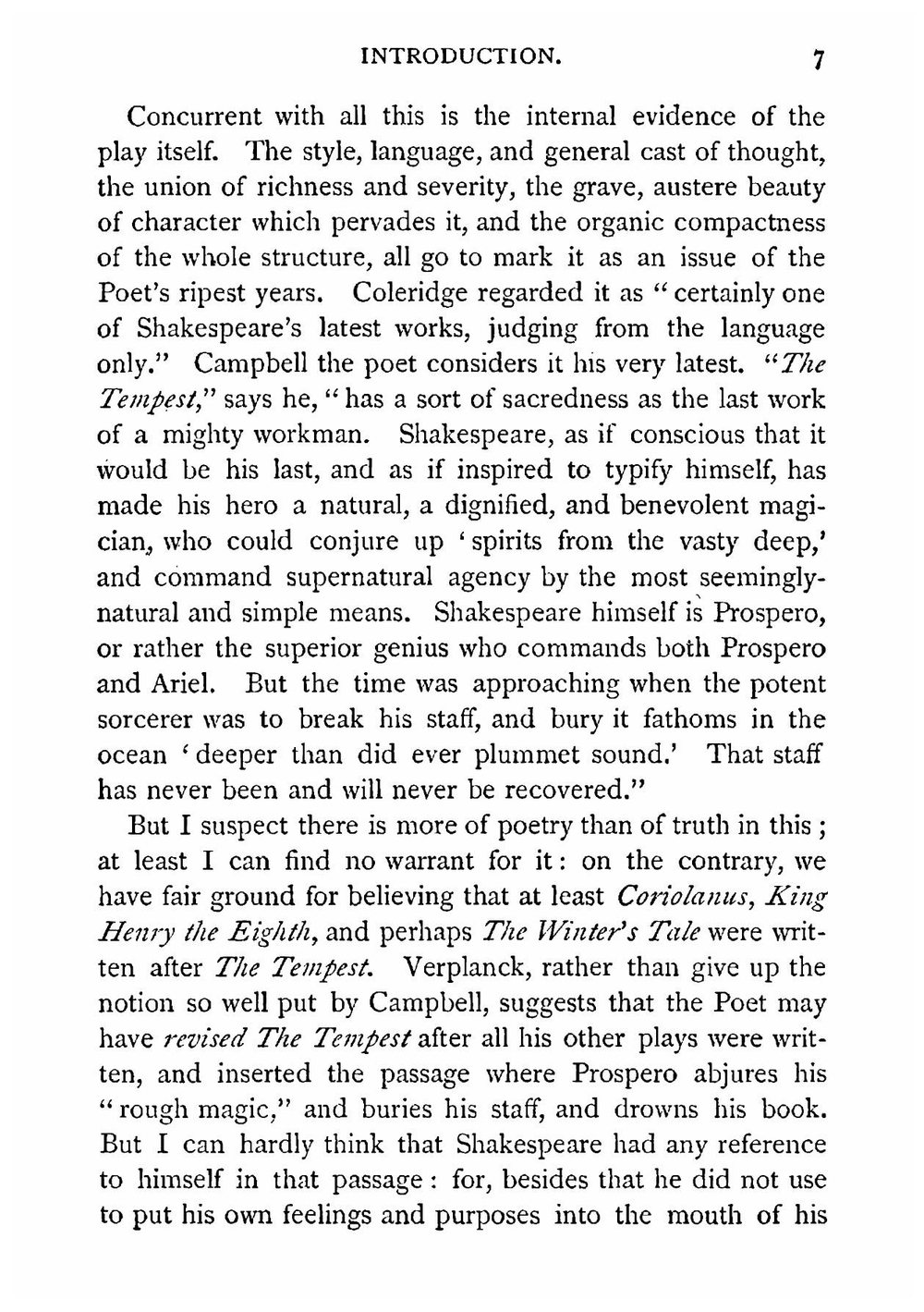Shakespeare's The tempest. With introduction, and notes explanatory and critical. For use in schools and classes | Уильям Шекспир