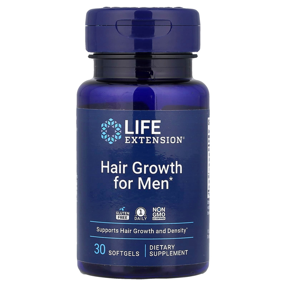 Life Extension, Для роста волос для мужчин, 30 мягких таблеток