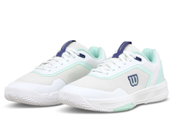 Женские теннисные кроссовки Wilson Court Glide - white/bay/skipper blue
