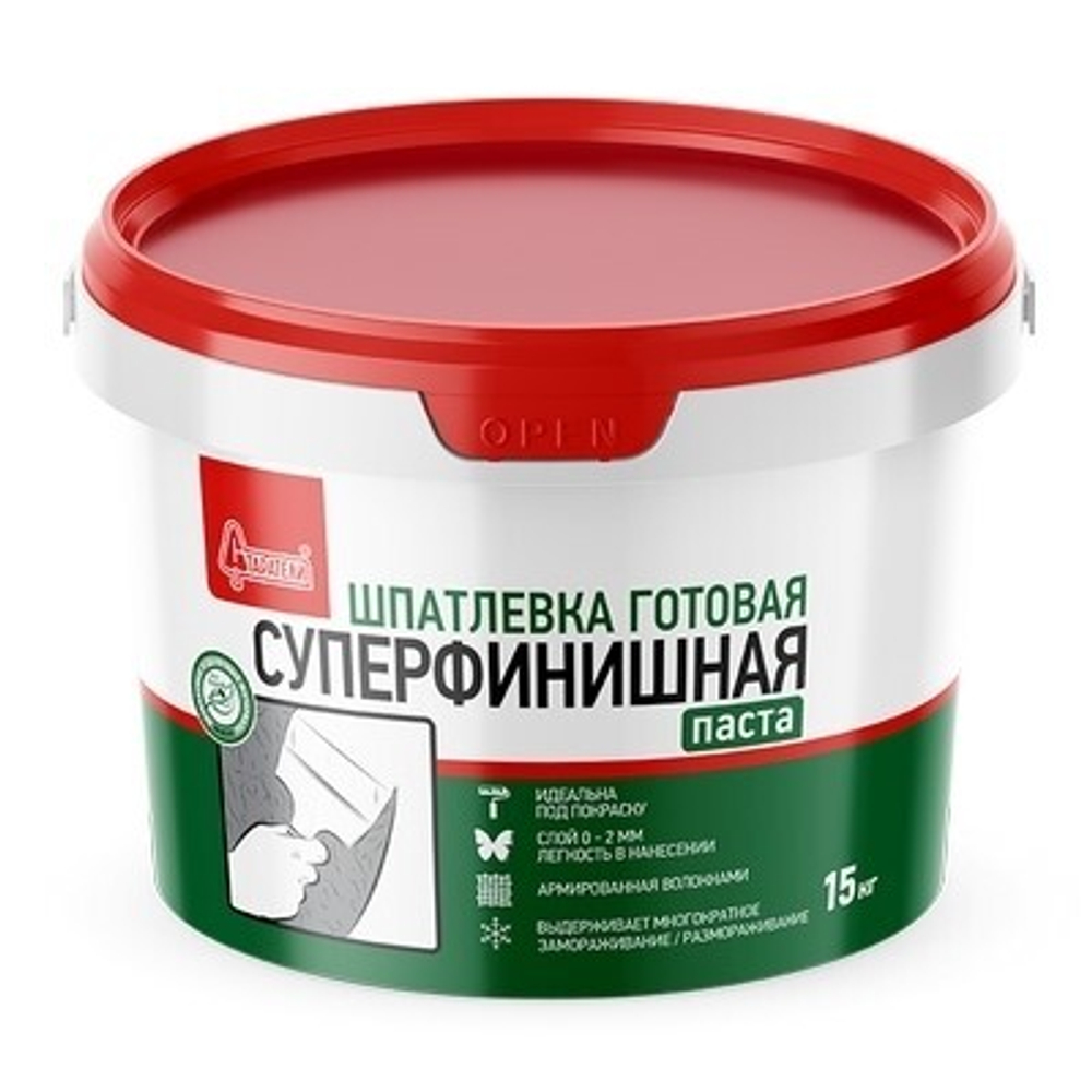 Готовая финишная шпаклевка 7 кг Старатели армированная