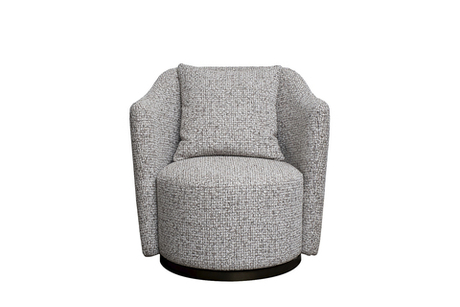 Кресло вращающееся шенилл 70х77х80см Garda Decor Verona серое