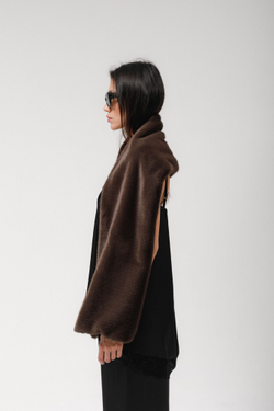 Шарф норка (горький шоколад)