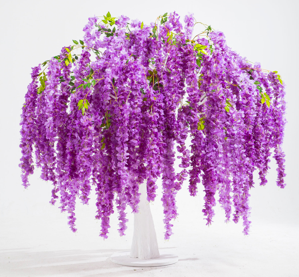 Искусственное дерево "Вистерия Фиолетовая LUXE/Белый ствол " 1.7 м