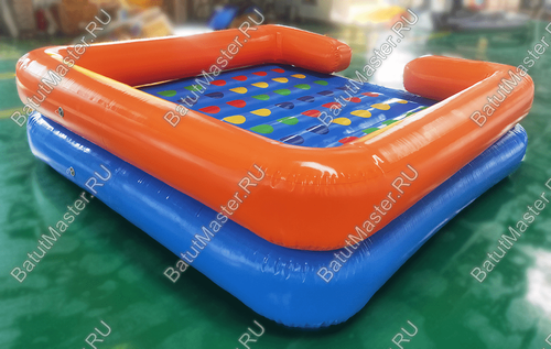 Интерактивная надувная игра "Твистер" 3*3*0,6 м, без подкачки