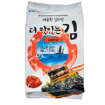 Морская капуста жареная Ким со вкусом Кимчи 5 гр