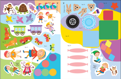 Счет, форма, величина 2+ Школа Семи Гномов. Активити с наклейками