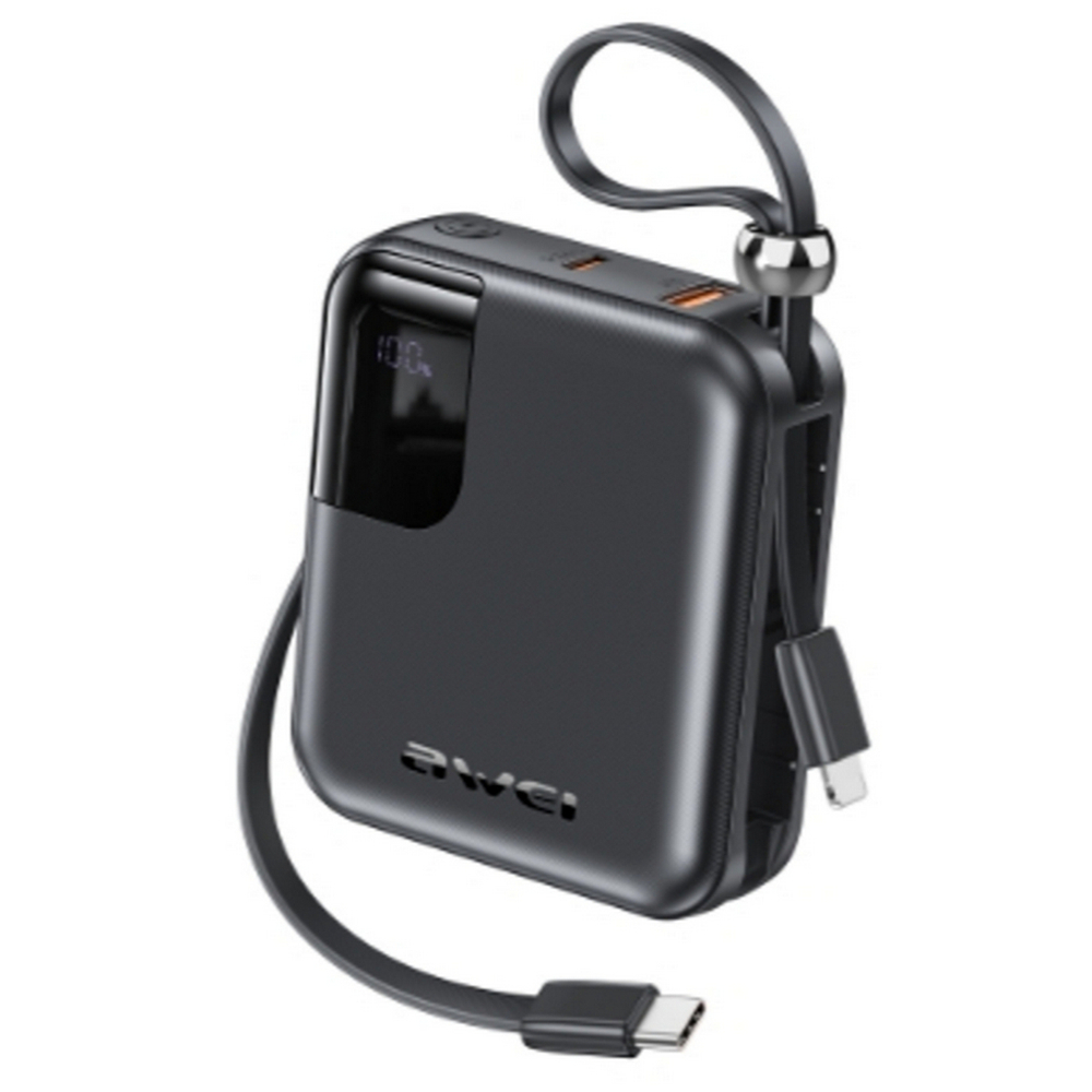 Повербанк (PowerBank) 10000mAh портативный с индикацией заряда P560L