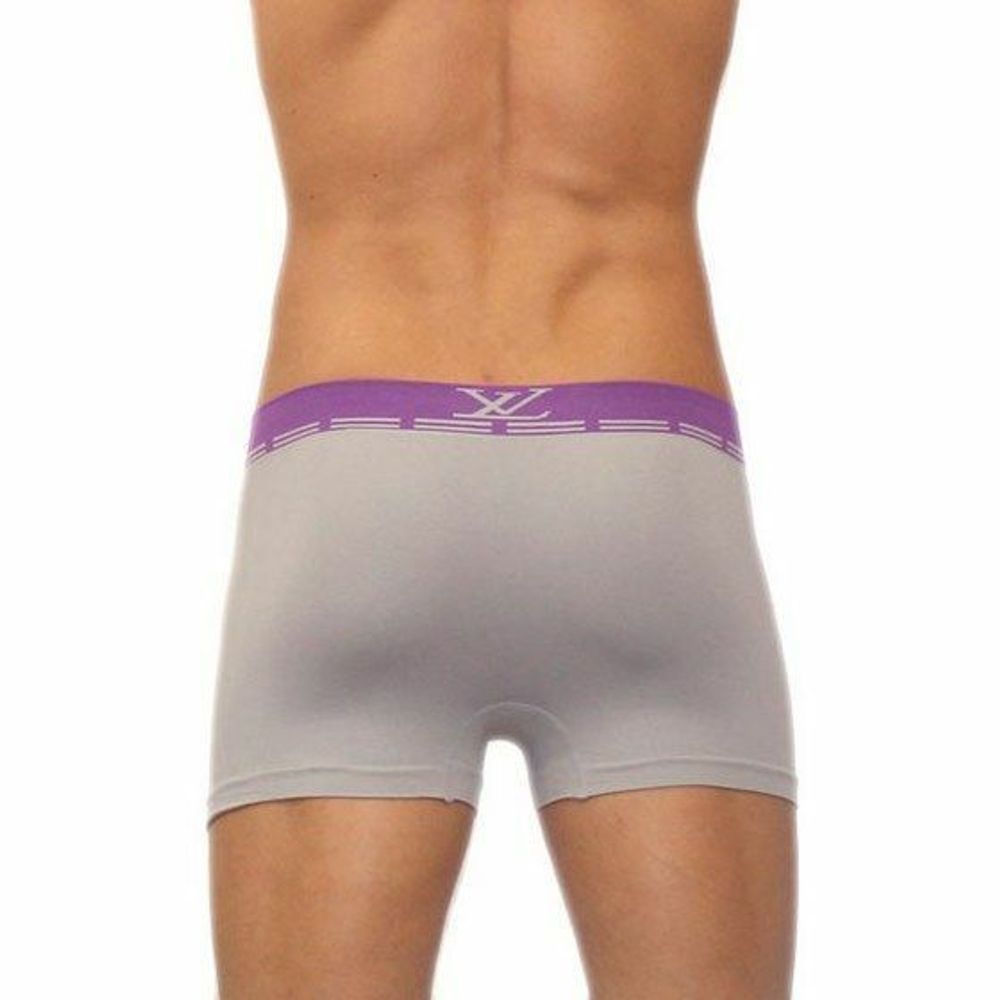 Мужские трусы боксеры серые бесшовные Louis Vuitton