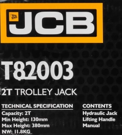 Домкрат подкатной гидравлический 2т JCB JCB-T82003