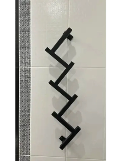 Вешалка настенная для прихожей Елка черная