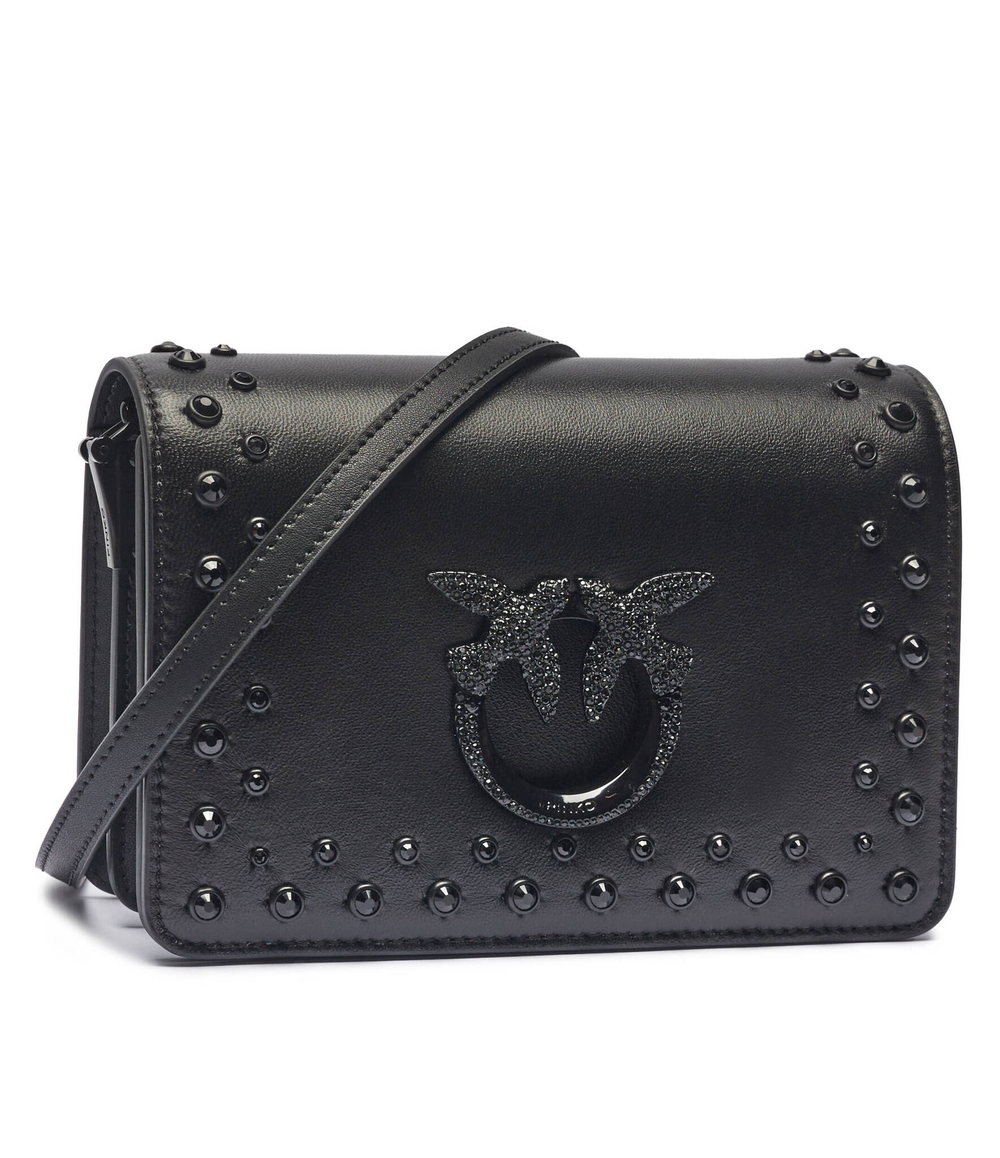 Кожаная сумка-мессенджер LOVE CLICK MINI Pinko - черный(100067 A20H)