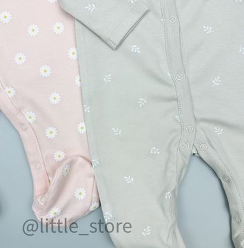 Комплект слипов хлопковых, Веточки/ромашки