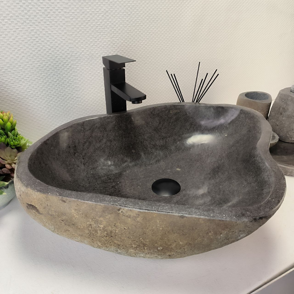 Раковина из речного камня RS-62788 (60*48*15) 57