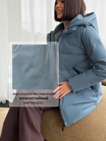 Куртка весенняя удлиненная со съемным капюшоном