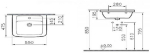 Раковина для постамента/полупостамента/Vitra Form300/5241B003-0001/55_//, шт