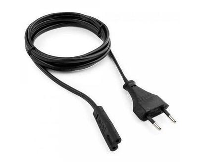 Кабель питания для ноутбуков аудио/видео техники Cablexpert PC-184-VDE-1.8M 1,8м CEE 7/16 - C7 VDE 2-pin 2х0,75 черный пакет