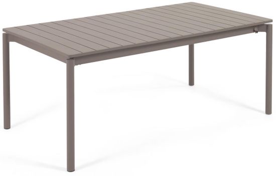 Раздвижной алюминиевый садовый стол Zaltana с коричневой матовой отделкой 180 (240) x 100 см La Forma Испания 