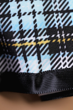 Костюм школьницы: топ, галстук, стринги черно-синий XL