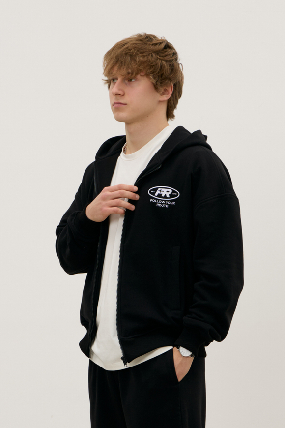 Худи ZIP MAN OVER, черное