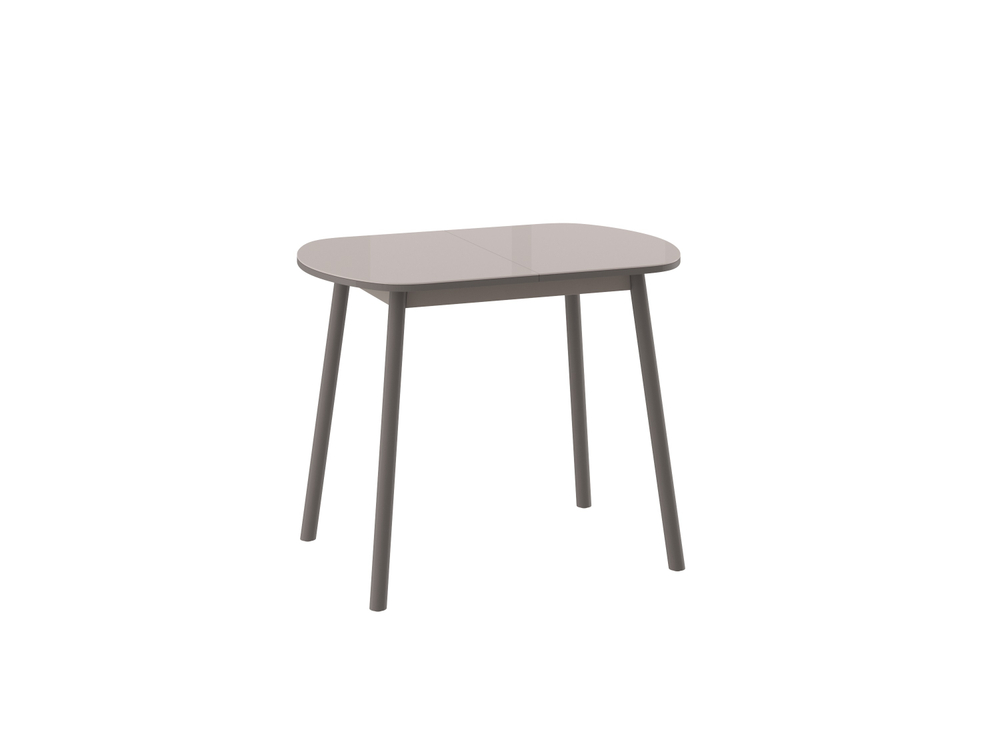 Стол МАМАДОМА Раунд мини 94, Стекло, Капучино