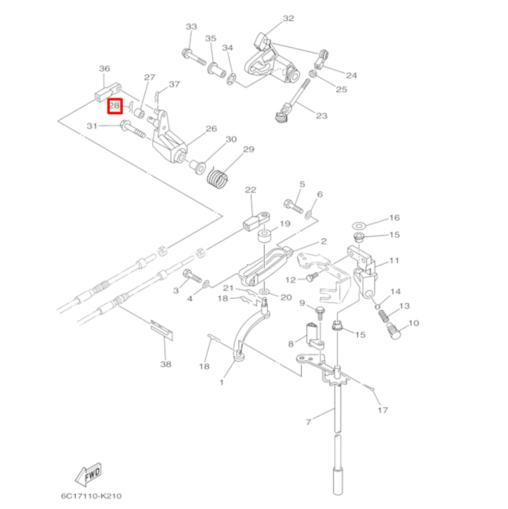 Шплинт 1,3х15мм Yamaha (YUELANG)