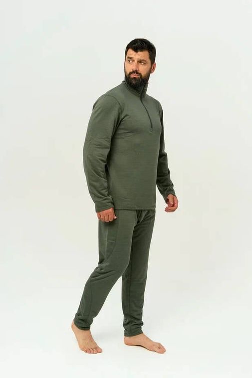 Комплект термобелья Вафля олива