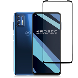 Защитное стекло ROSCO для Motorola Moto G9 Plus оптом (арт. MOTO-G9PLUS-FSP-GLASS-BLACK)