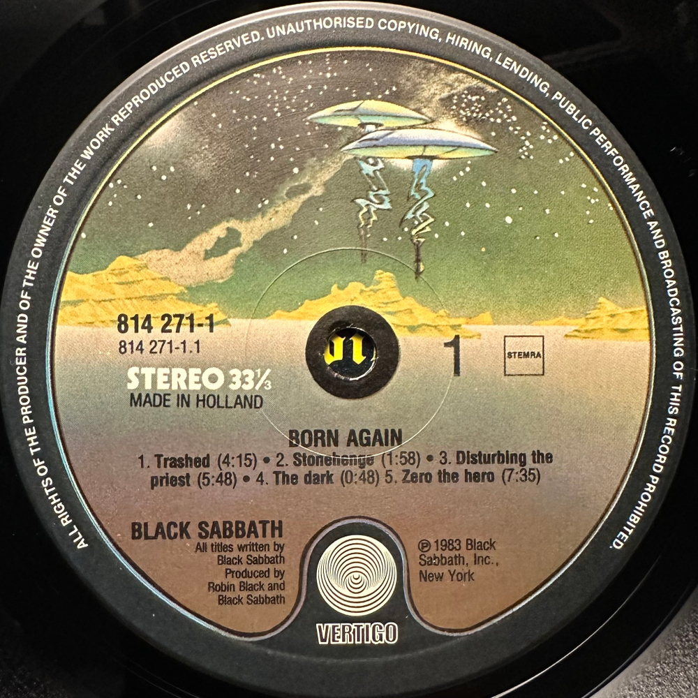 Black Sabbath - Born Again (Голландия 1983г.)