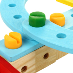 Конструктор деревянный с болтами 64 дет, коробка C-41949